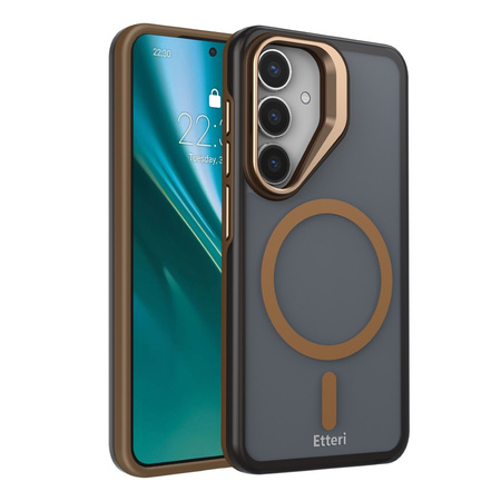 Nakładka Etteri Morning Fog do Samsung S25 brązowa