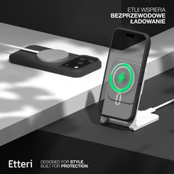 Etui Etteri Silicone Mag do iPhone 17 Pro Max czarne