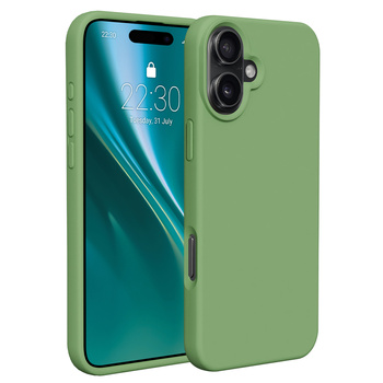 Etui Etteri Silicone Case do iPhone 16 Plus 6,7" jasnozielone
