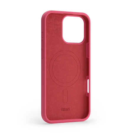 Etui Etteri Silicone Mag do iPhone 14 6,1" malinowe