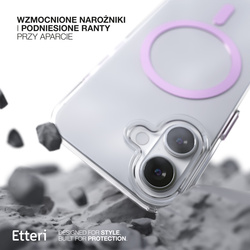 Etui Etteri Color Mag do iPhone 16 Plus 6,7" różowe