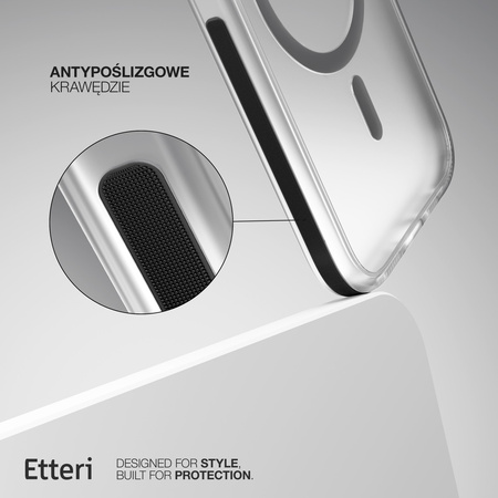 Etui Etteri Icy Mag do iPhone 15 6,1" czarne