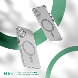 Etui Etteri Color Mag do iPhone 16 6,1" szare