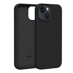 Etui Etteri Silicone Mag do iPhone 13 6,1" czarne
