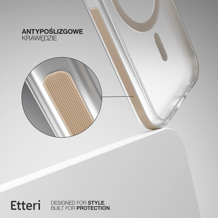 Etui Etteri Icy Mag do iPhone 16 Pro 6,3" złote