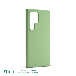 Etui Etteri Silicone Case do Samsung Galaxy S23 Ultra jasnozielone