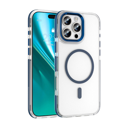 Etui Etteri Icy Mag do iPhone 16 Pro Max 6,9" niebieskie