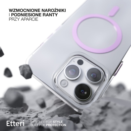 Etui Etteri Color Mag do iPhone 16 Pro 6,3" różowe