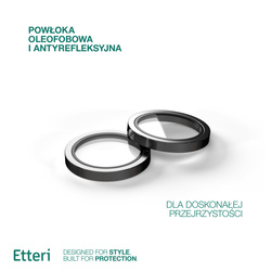Etteri Camera Lens Protector szkło na aparat do iPhone 14 / 14 Plus czarny