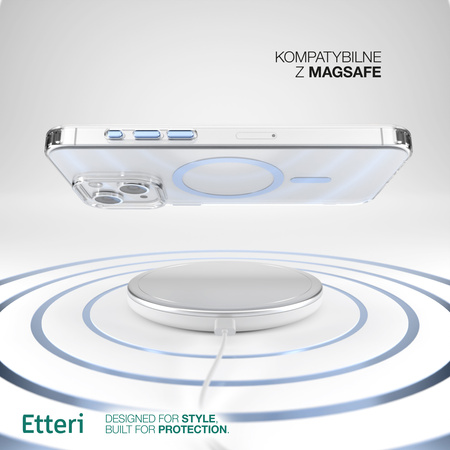 Etui Etteri Color Mag do iPhone 15 6,1" jasnoniebieskie