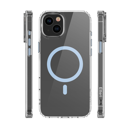 Etui Etteri Color Mag do iPhone 15 6,1" jasnoniebieskie