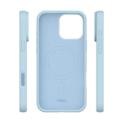Etui Etteri Silicone Mag do iPhone 12 / 12 Pro 6,1" jasnoniebieskie