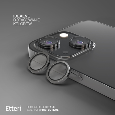 Etteri Camera Lens Protector szkło na aparat do iPhone 14 / 14 Plus czarny