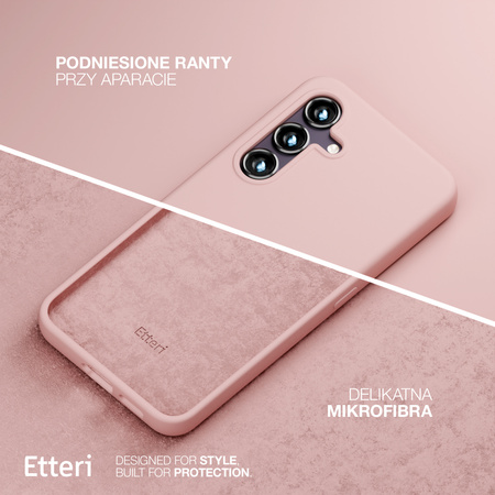 Etui Etteri Silicone Case do Samsung Galaxy S25 jasnoróżowe