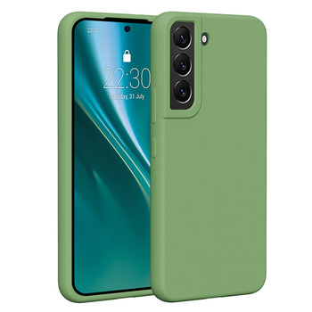 Etui Etteri Silicone Case do Samsung Galaxy S22 jasnozielone