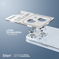 Etteri Camera Lens Protector szkło na aparat do iPhone 15 / 15 Plus niebieski
