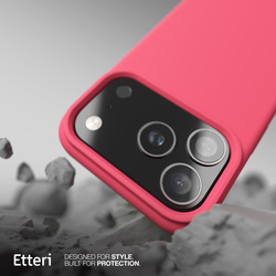 Etui Etteri Silicone Mag do iPhone 17 Pro Max malinowe