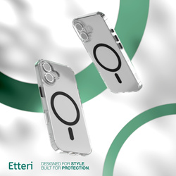 Etui Etteri Color Mag do iPhone 16 6,1" czarne