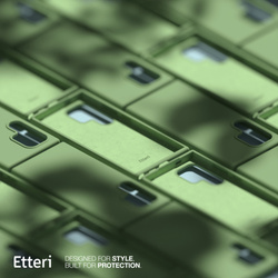 Etui Etteri Silicone Case do Samsung Galaxy S22 Ultra jasnozielone