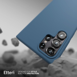 Etui Etteri Silicone Case do Samsung Galaxy S24 Ultra ciemnoniebieskie