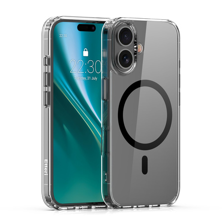 Etui Etteri Color Mag do iPhone 16 6,1" czarne