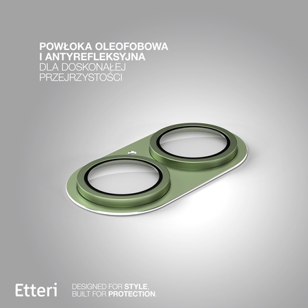 Etteri pełna ochrona aparatów do iPhone 17 zielona