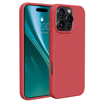 Etui Etteri Silicone Case do iPhone 16 Pro 6,3" malinowe