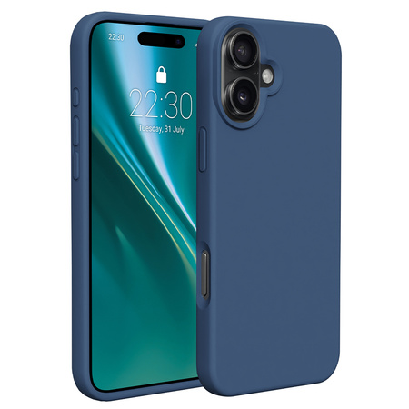 Etui Etteri Silicone Case do iPhone 16 6,1" ciemnoniebieskie