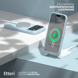 Etui Etteri Silicone Mag case do iPhone 17 Pro Max jasnoniebieskie