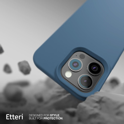 Etui Etteri Silicone Mag do iPhone 13 6,1" ciemnoniebieskie