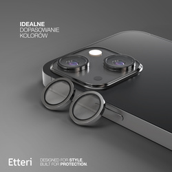 Etteri Camera Lens Protector szkło na aparat do iPhone 13 / 13 Mini czarny