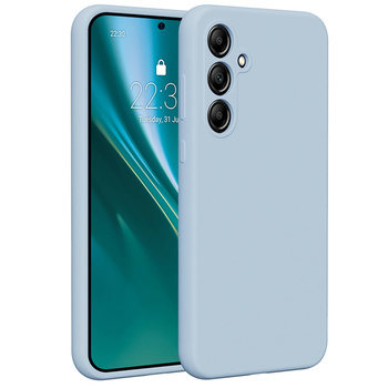 Etui Etteri Silicone Case do Samsung Galaxy A35 5G jasnoniebieskie