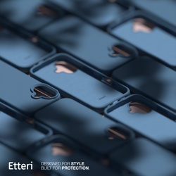 Etui Etteri Silicone Case do iPhone 16 Plus 6,7" ciemnoniebieskie