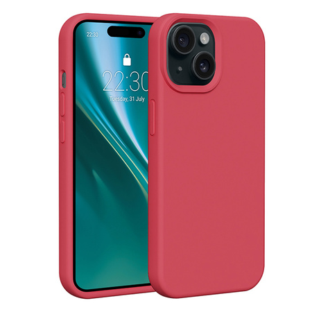 Etui Etteri Silicone Case do iPhone 15 6,1" malinowe