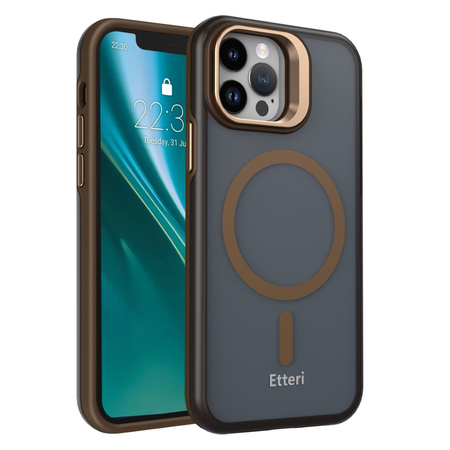 Nakładka Etteri Morning Fog do iPhone 12 / 12 Pro 6,1'' brązowa