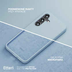 Etui Etteri Silicone Case do Samsung Galaxy S24 jasnoniebieskie