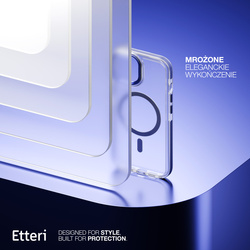 Etui Etteri Icy Mag do iPhone 13 6,1" niebieskie