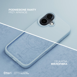 Etui Etteri Silicone Mag do iPhone 17 Air jasnoniebieskie