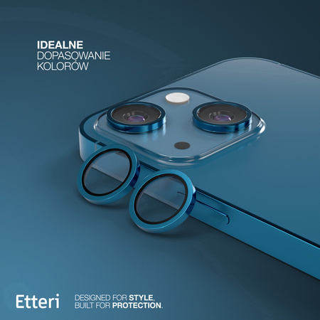 Etteri Camera Lens Protector szkło na aparat do iPhone 13 / 13 Mini niebieski