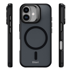 Nakładka Etteri Morning Fog do iPhone 16 6,1" czarna