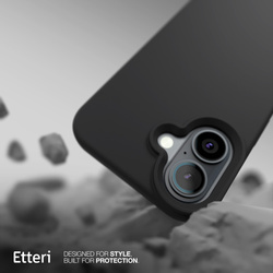 Etui Etteri Silicone Mag do iPhone 17 Air czarne