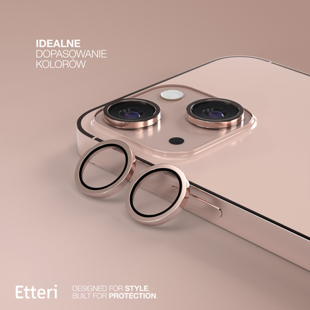 Etteri Camera Lens Protector szkło na aparat do iPhone 13 / 13 Mini różowy