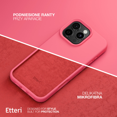 Etui Etteri Silicone Case do iPhone 16 Pro 6,3" malinowe