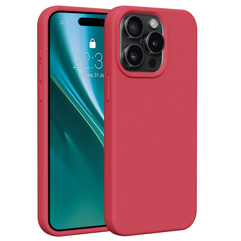 Etui Etteri Silicone Case do iPhone 15 Pro Max 6,7" malinowe