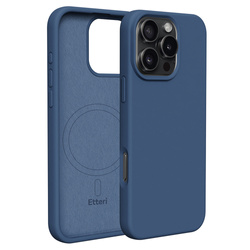 Etui Etteri Silicone Mag do iPhone 16 Pro 6,3" ciemnoniebieskie