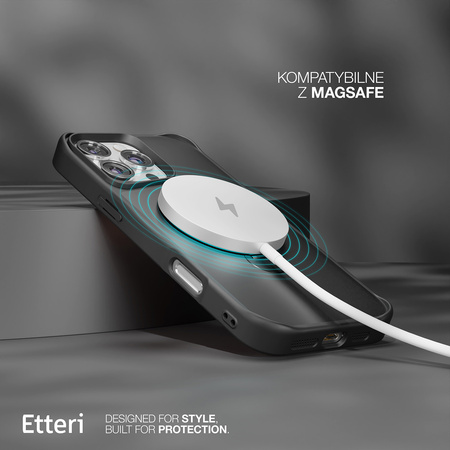 Etui Etteri Matt Mag Ring do iPhone 17 czarne