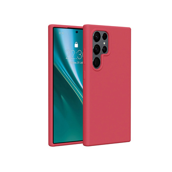 Etui Etteri Silicone Case do Samsung Galaxy S25 Ultra malinowe