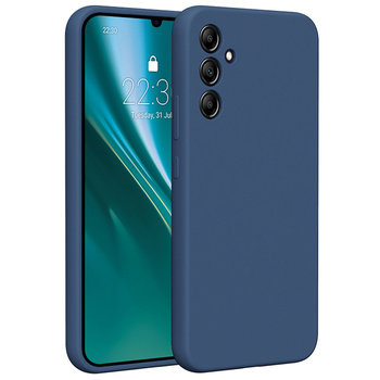 Etui Etteri Silicone Case do Samsung Galaxy A34 5G ciemnoniebieskie