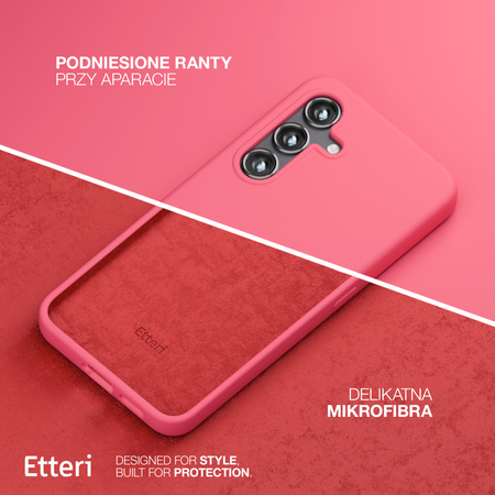 Etui Etteri Silicone Case do Samsung Galaxy S22 malinowe