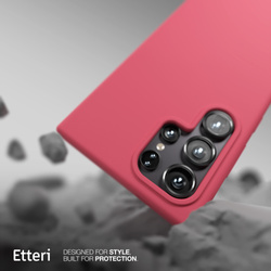 Etui Etteri Silicone Case do Samsung Galaxy S23 Ultra malinowe